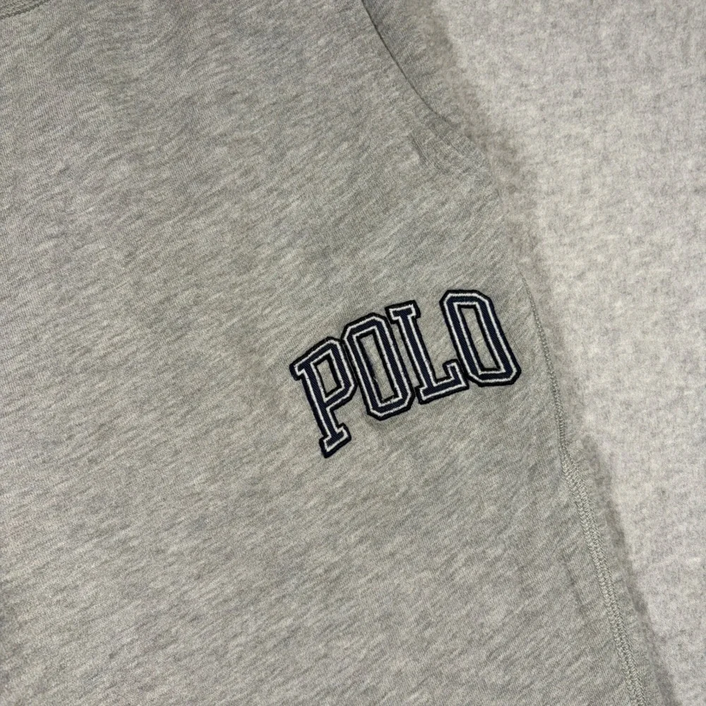 Polo Ralph Lauren Sweatpants Mens XL Gray Fleece Logo Joggers Pants Spellout